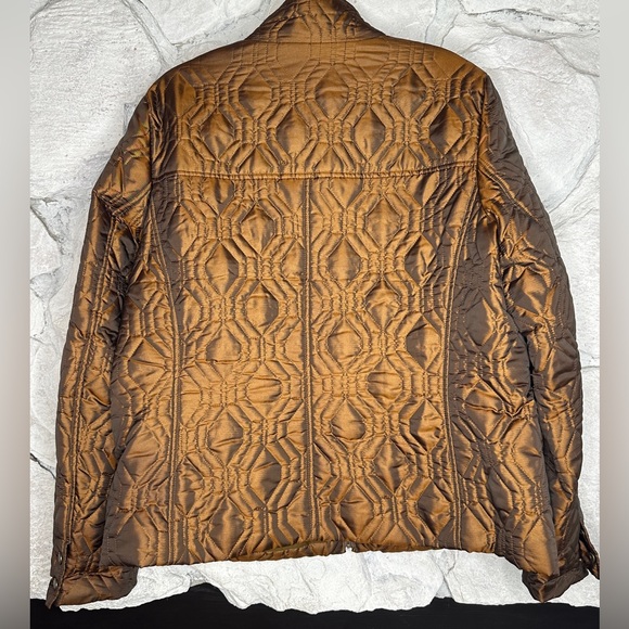 Land’s End | Women’s Copper Tone Quilted Zipper Jacket w/Primaloft, Size L - Picture 11 of 16